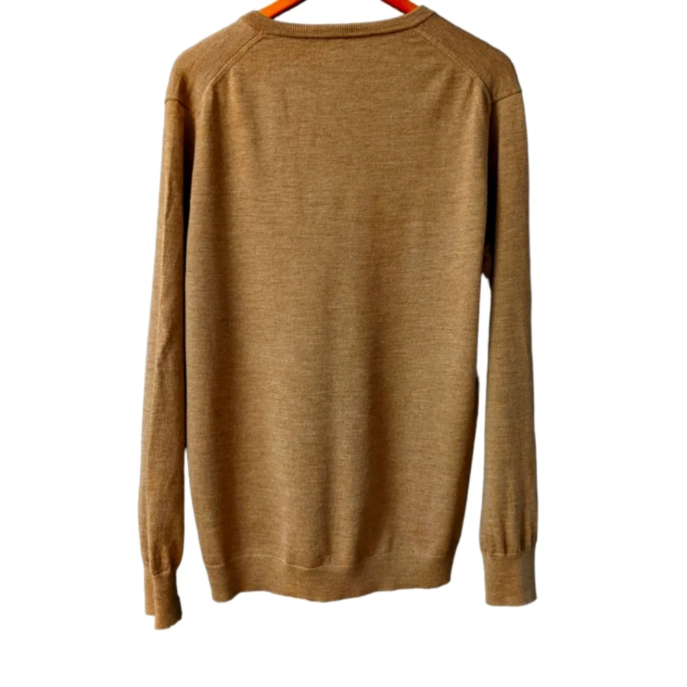 J. Crew V- Neck Sweater Merino Wool Men's XL Slim Fit